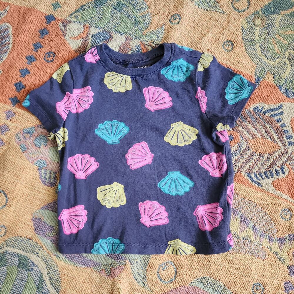 Old Navy Cotton Seashell Print Tee Shirt